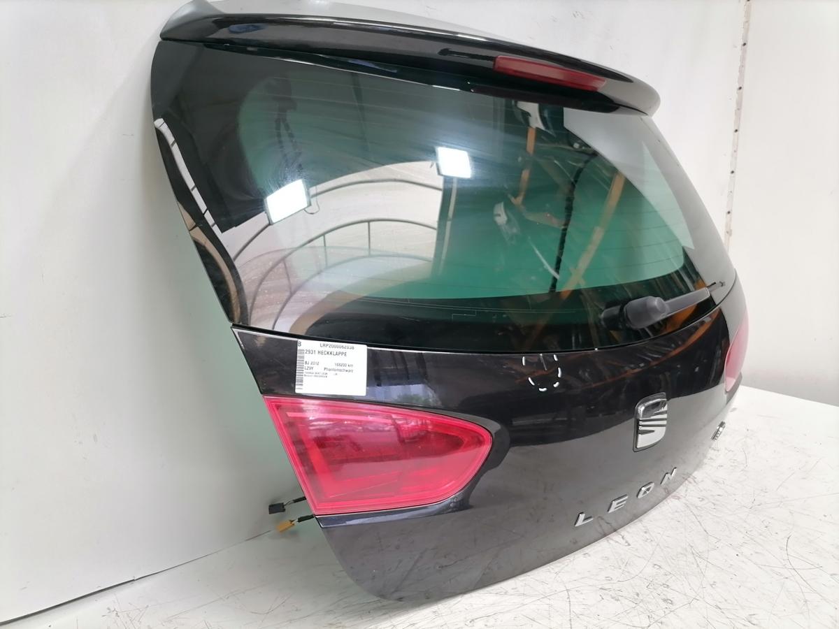 Seat Leon 1P original Heckklappe mit Heckscheibe LZ9Y Phantomschwarz Bj.2012